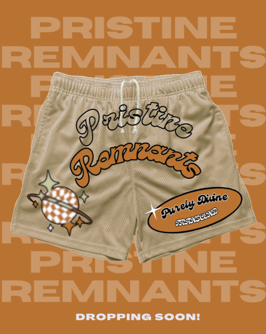 Brown Mesh Shorts
